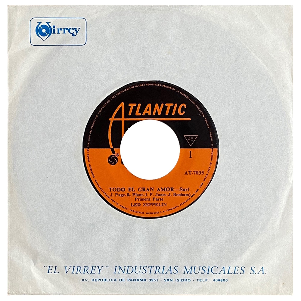 Single <br>Peru (AT-7035) <br>Whole Lotta Love / Whole Lotta Love