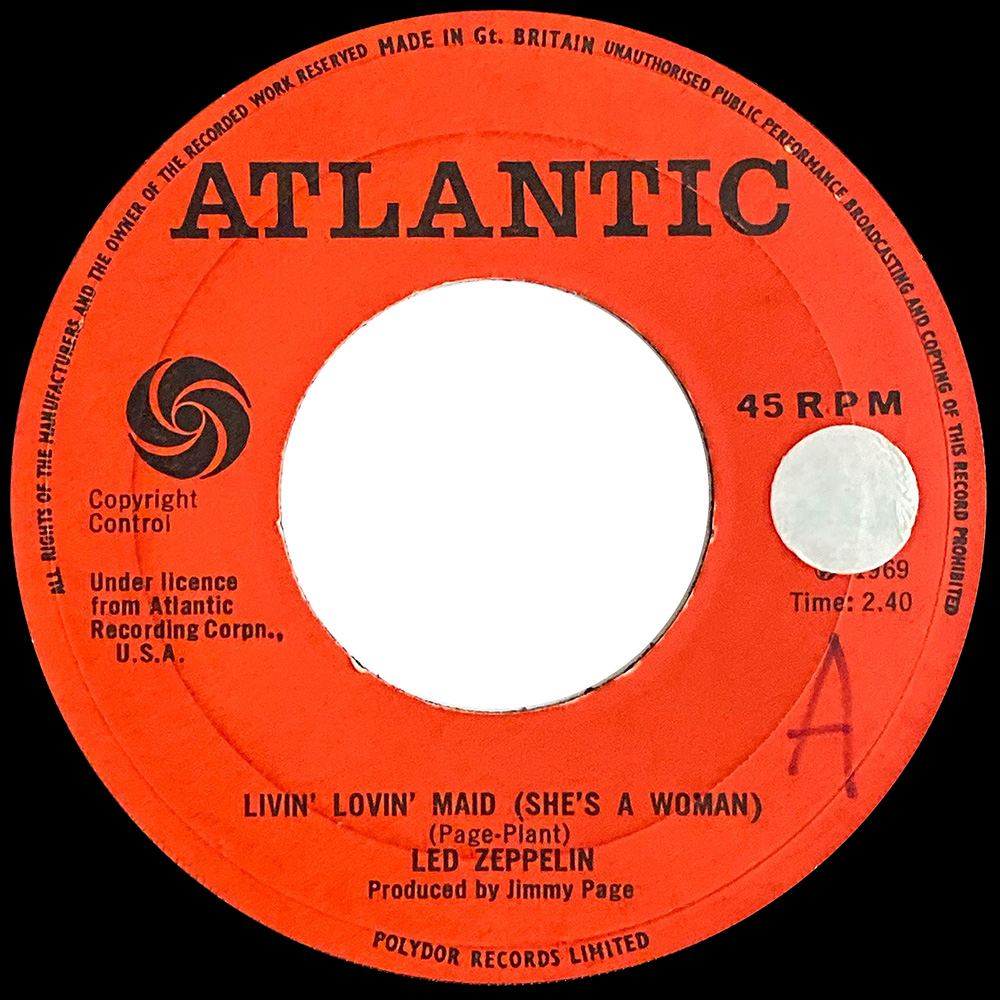 Single <br>United Kingdom (584309) <br>Whole Lotta Love / Living Loving Maid (Promo #1) - Image 4