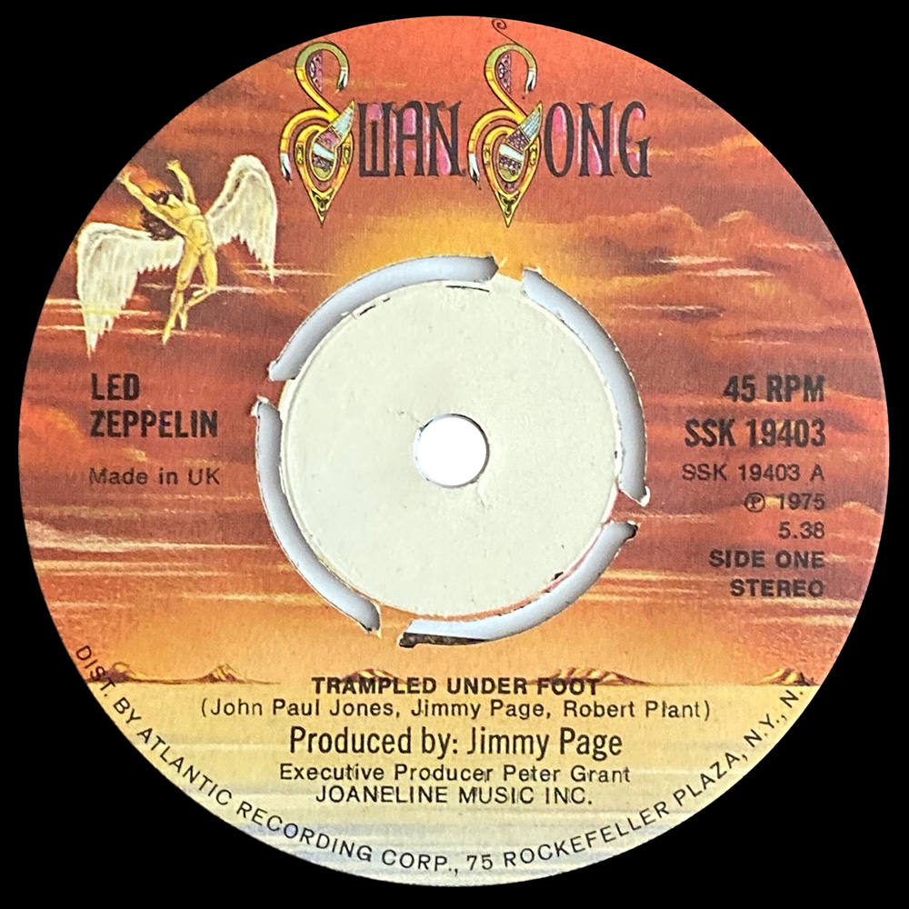 Single <br>United Kingdom (SSK 19403) <br>Trampled Under Foot / Black Country Woman (Test Pressing) - Image 2
