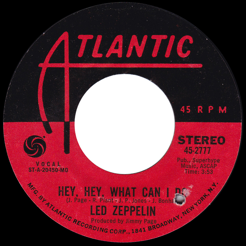 Single <br>USA (45-2777) <br>Immigrant Song / Hey, Hey, What Can I Do (#11) - Image 2