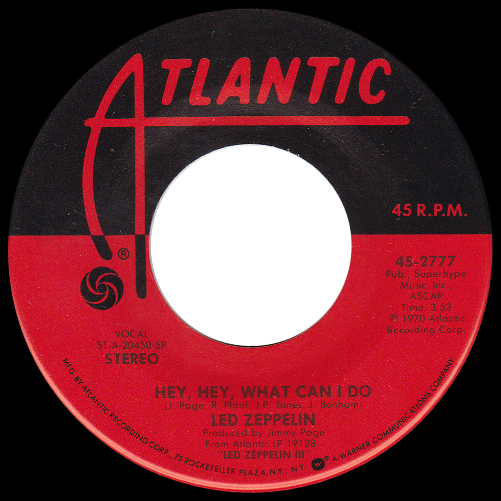 Single <br>USA (45-2777) <br>Immigrant Song / Hey, Hey, What Can I Do (#04) - Image 2