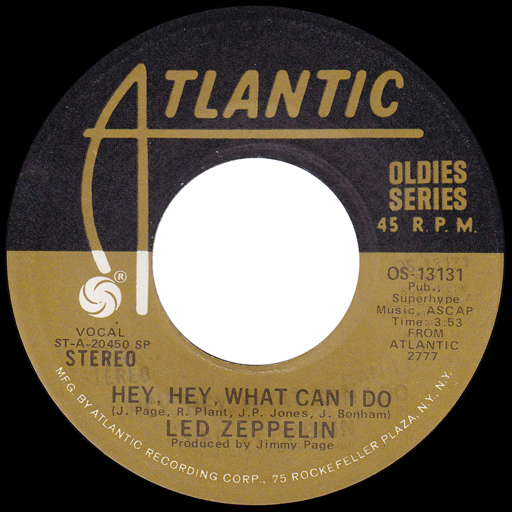 Single <br>USA (OS-13131) <br>Immigrant Song / Hey, Hey, What Can I Do (#3) - Image 2