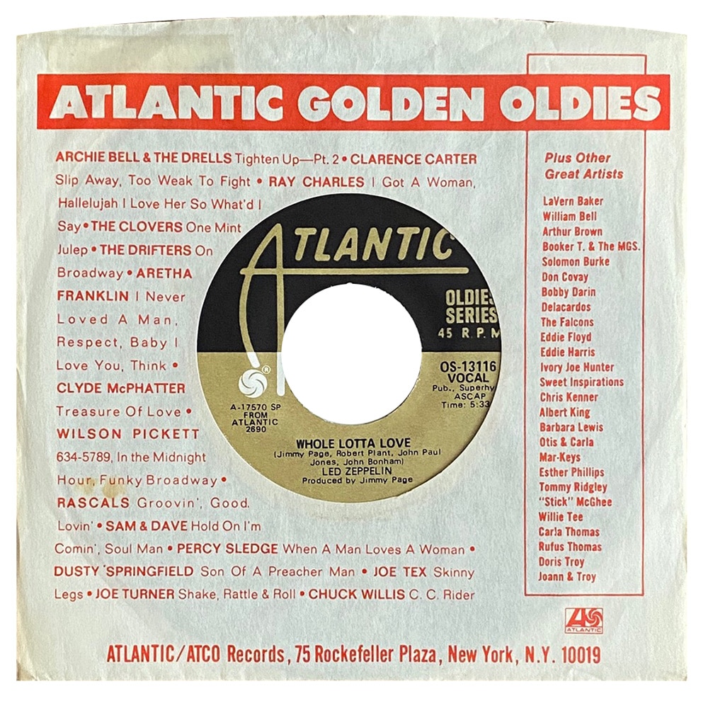 Single <br>USA (OS-13116) <br>Whole Lotta Love / Living Loving Maid (#3)