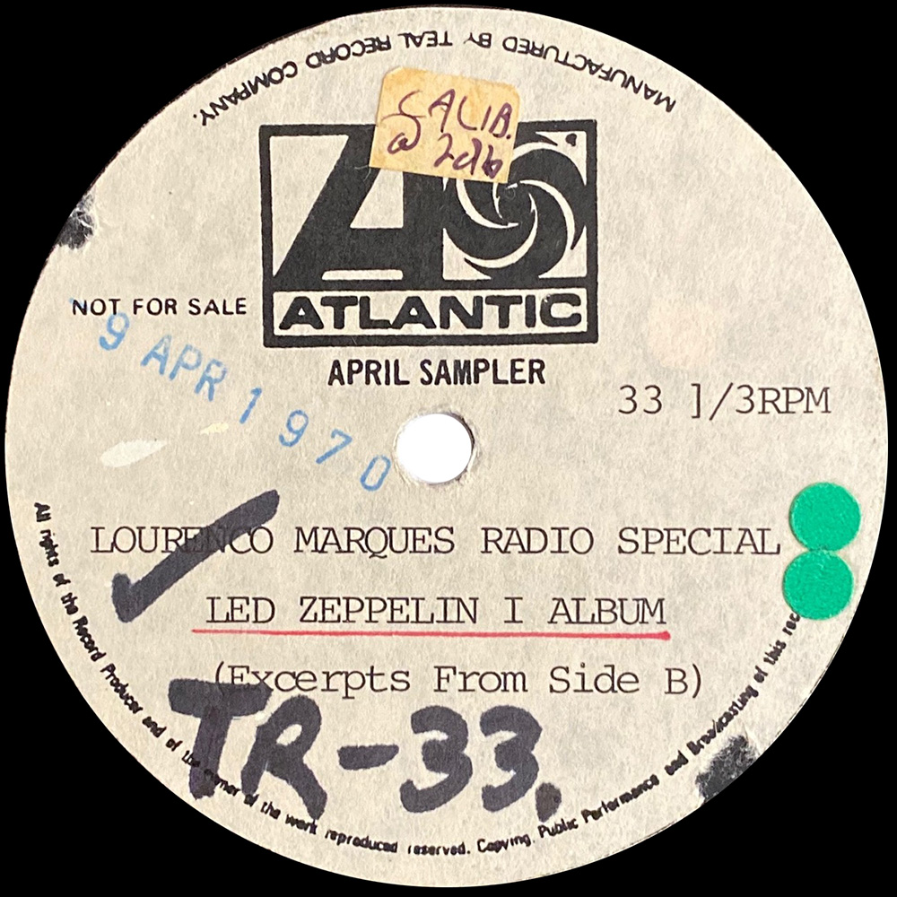 Single <br>Mozambique (N/A) <br>Led Zeppelin, 4-sides (Acetate) - Image 5