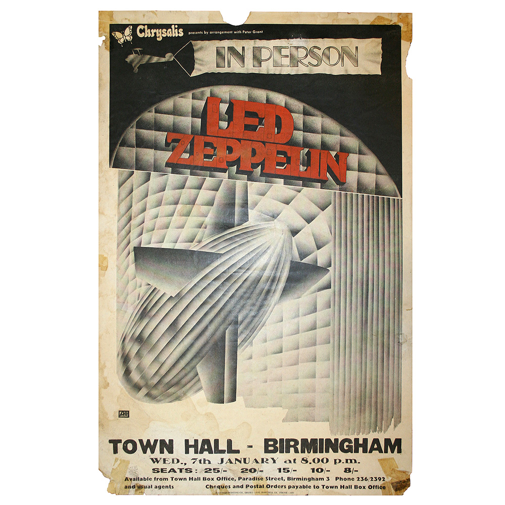 Concert Advertisement <br>1970.01.07 <br>Birmingham, UK (Poster) - Image 2