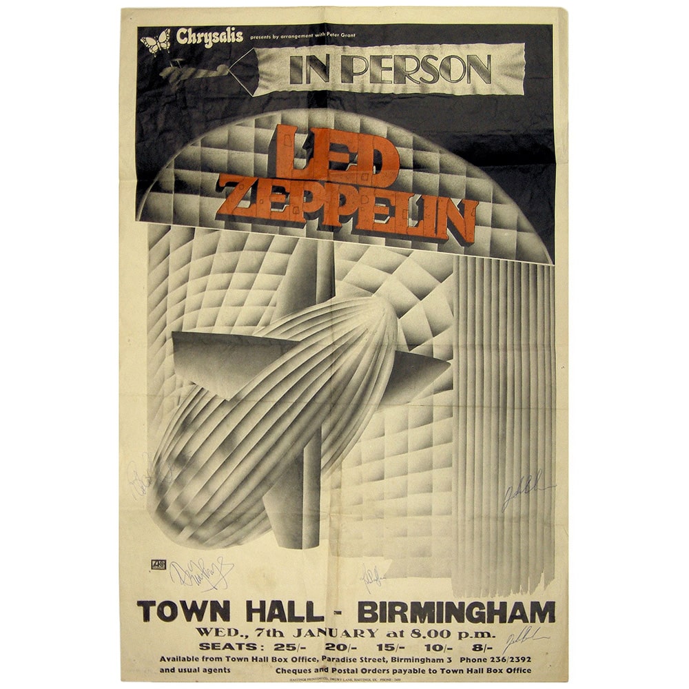 Concert Advertisement <br>1970.01.07 <br>Birmingham, UK (Poster)