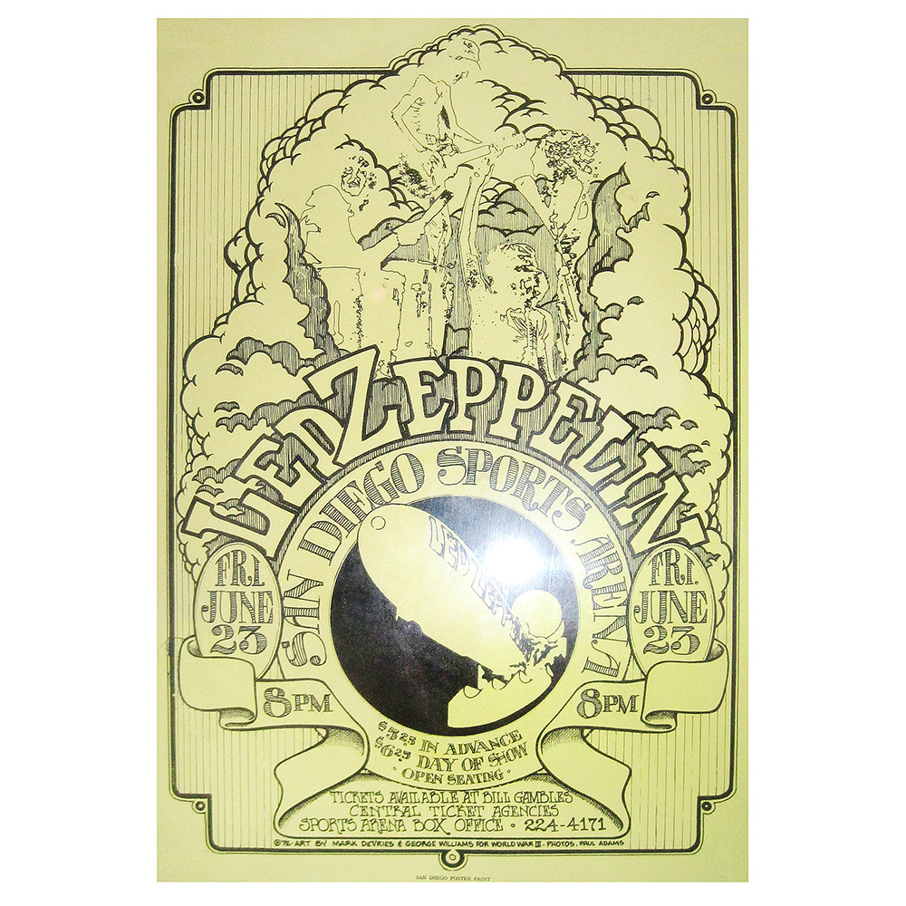 Concert Advertisement <br>1972.06.23 <br>San Diego, CA (Poster)