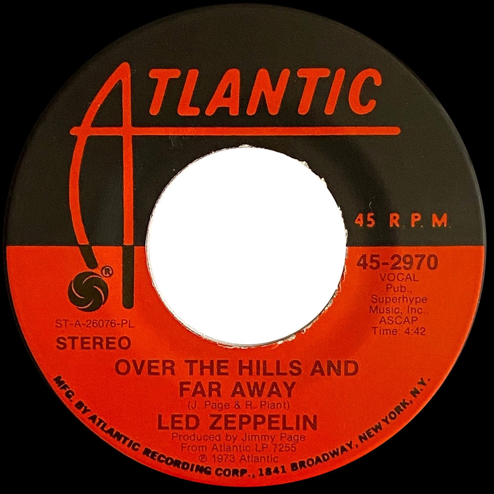 Single <br>USA (45-2970) <br>Over The Hills and Far Away / Dancing Days (#5) - Image 2