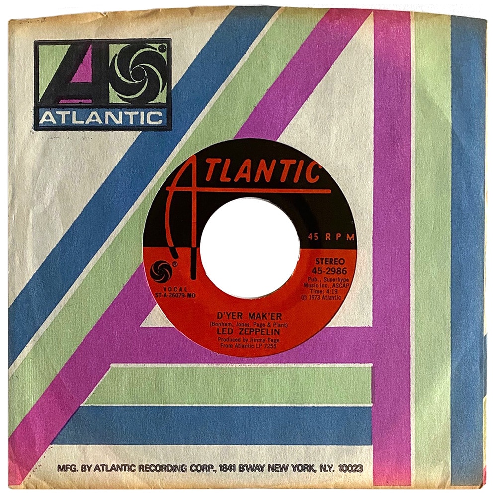 Single <br>USA (45-2986) <br>D'yer Mak'er / The Crunge (#08)