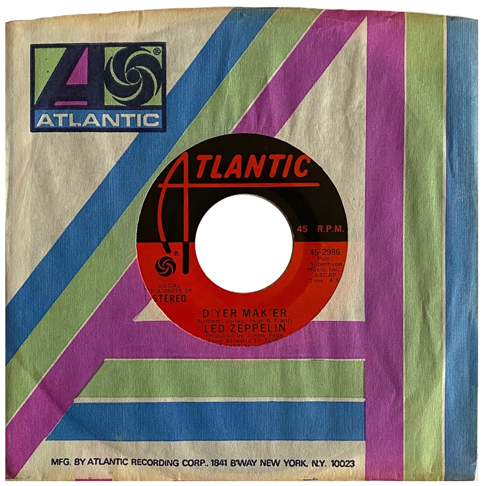 Single <br>USA (45-2986) <br>D'yer Mak'er / The Crunge (#01)