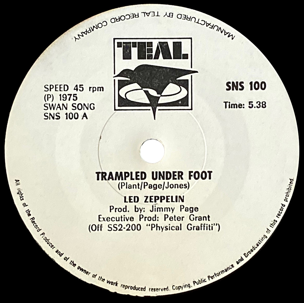 Single <br>Rhodesia (SNS 100) <br>Trampled Under Foot / Black Country Woman