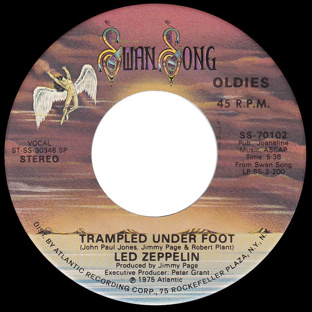 Single <br>USA (SS-70102) <br>Trampled Under Foot / Black Country Woman (#08)