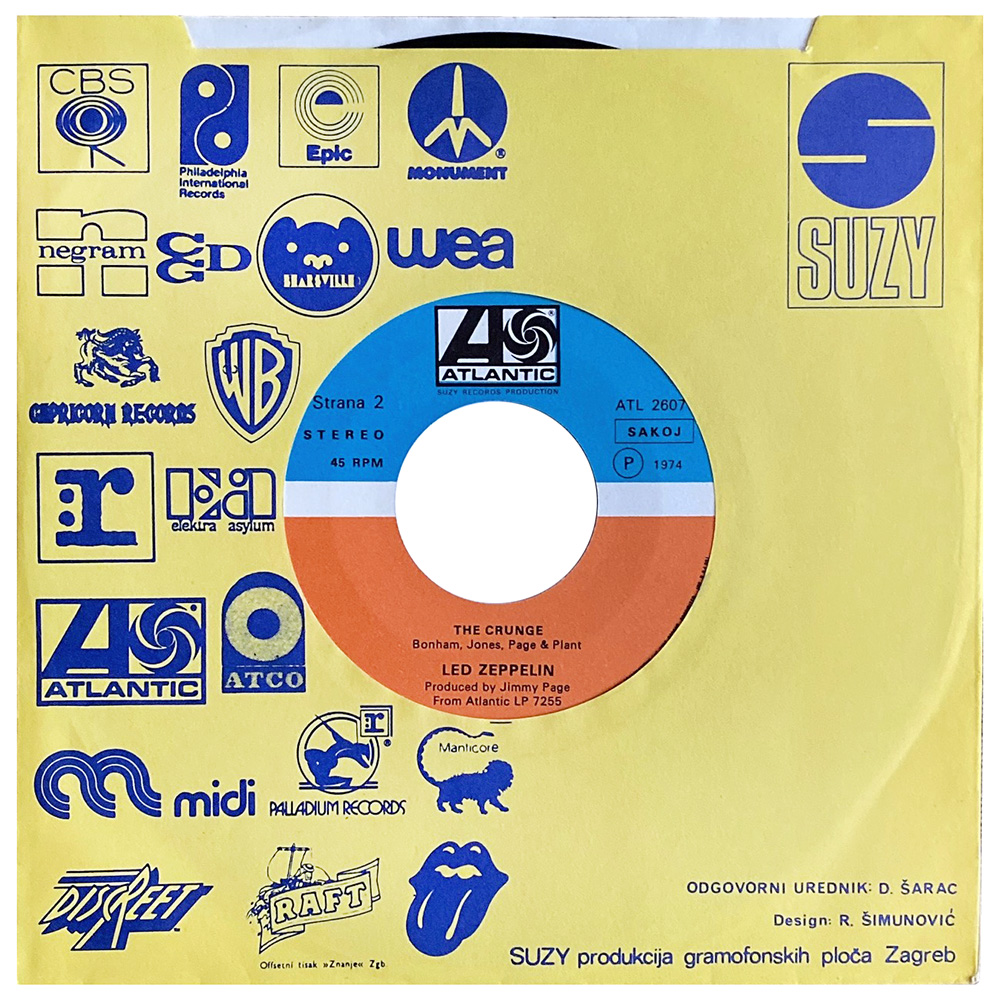 Single <br>Yugoslavia (ATL26077) <br>D'yer Mak'er / The Crunge (#3) - Image 2