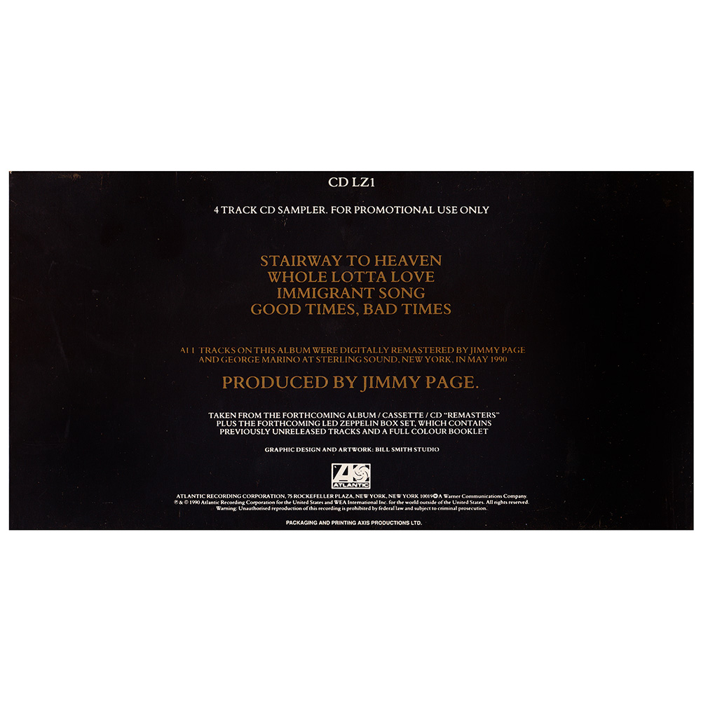 Remasters <br>CD, 4-song Sampler Promo (USA) - Image 2