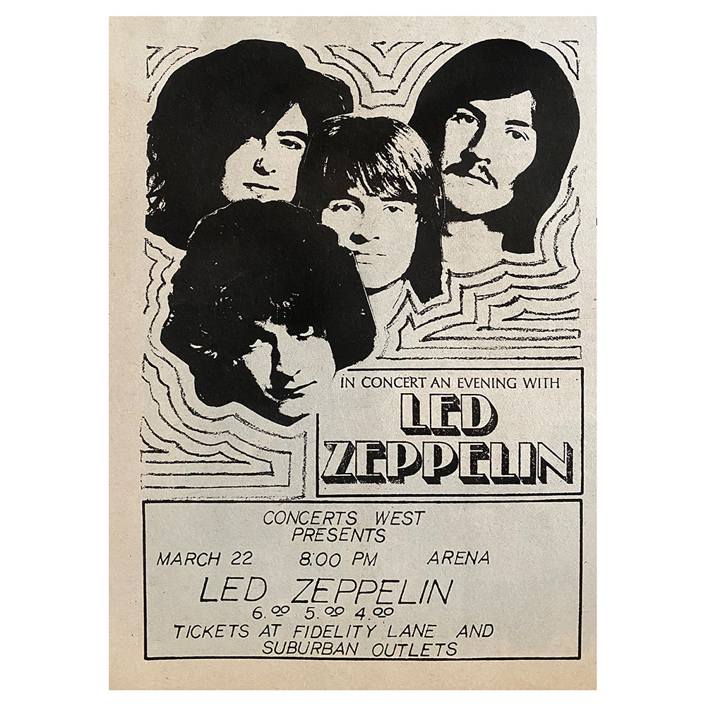 Concert Advertisement <br>1970.03.22 <br>Seattle, WA (Ad)