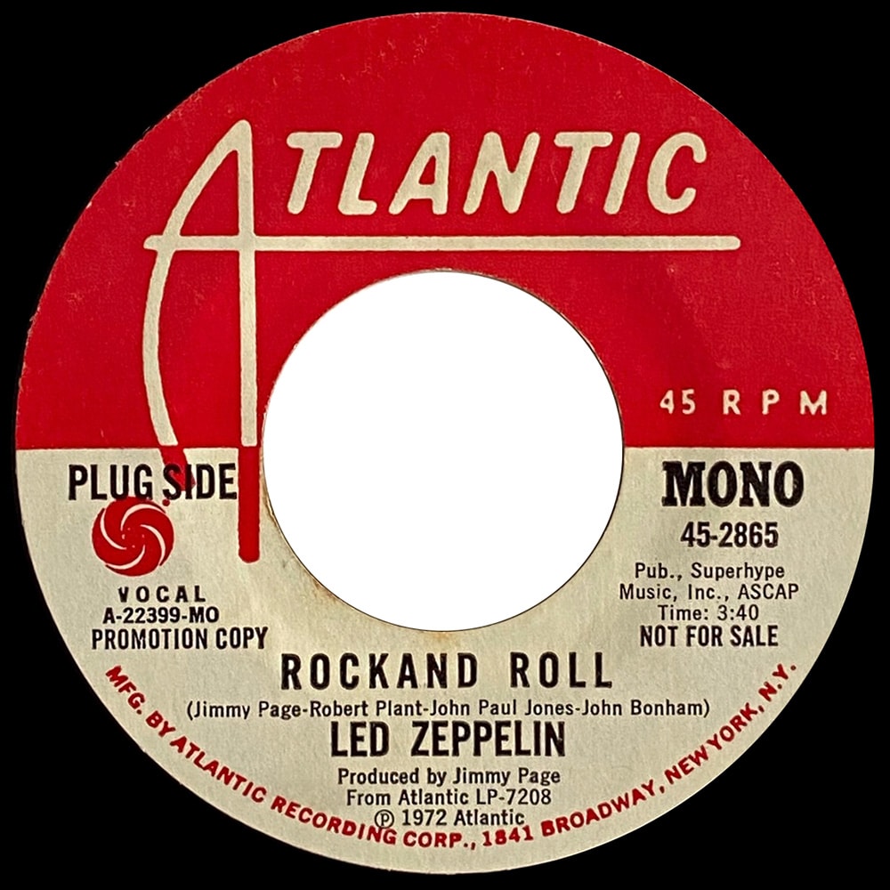 Single <br>USA (45-2865) <br>Rock and Roll / Rock and Roll (Promo #1) - Image 2