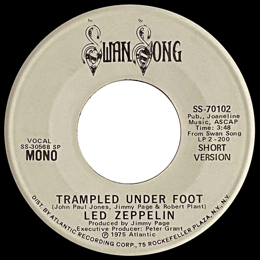 Single <br>USA (SS-70102) <br>Trampled Under Foot / Trampled Under Foot (Promo #3) - Image 2