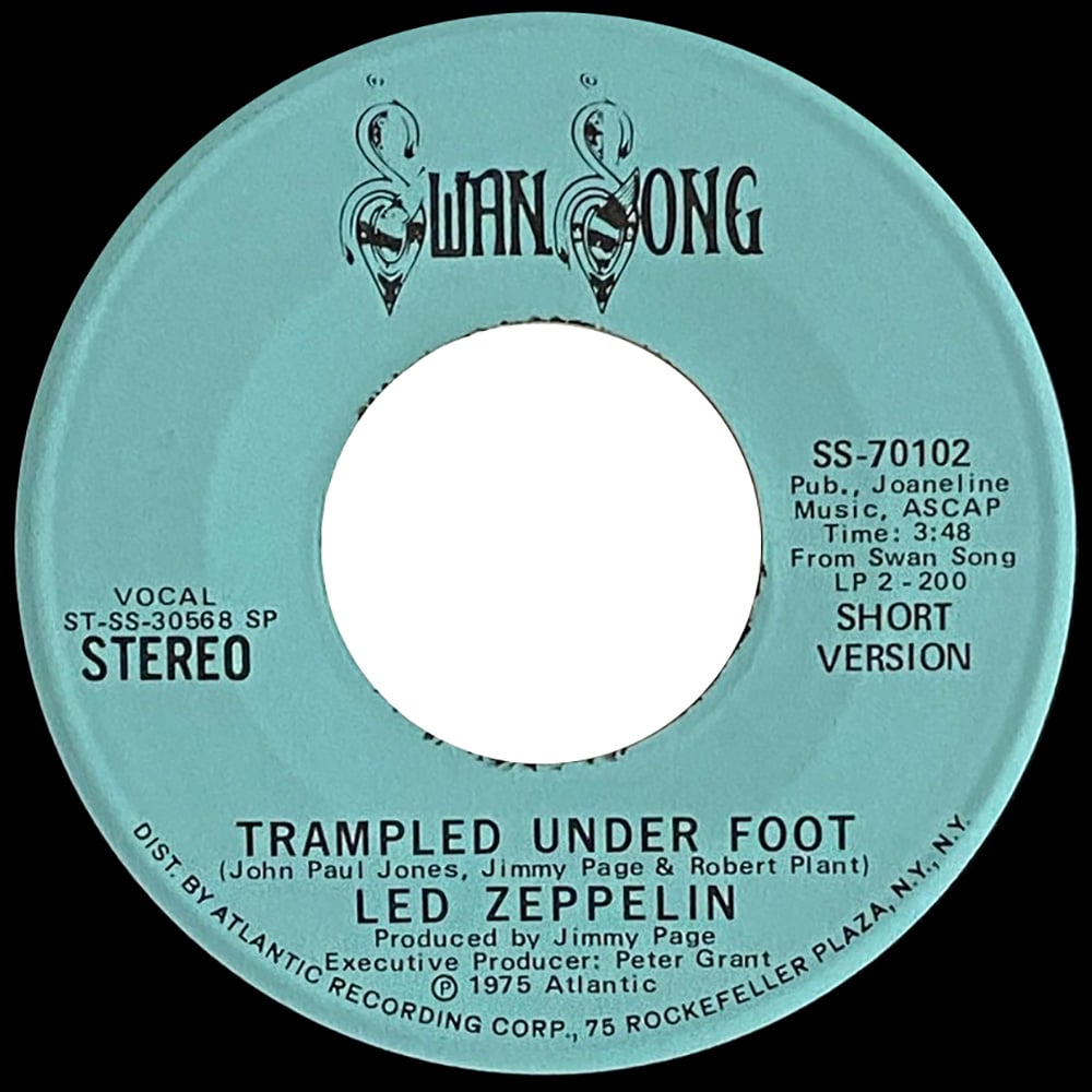 Single <br>USA (SS-70102) <br>Trampled Under Foot / Trampled Under Foot (Promo #3) - Image 3