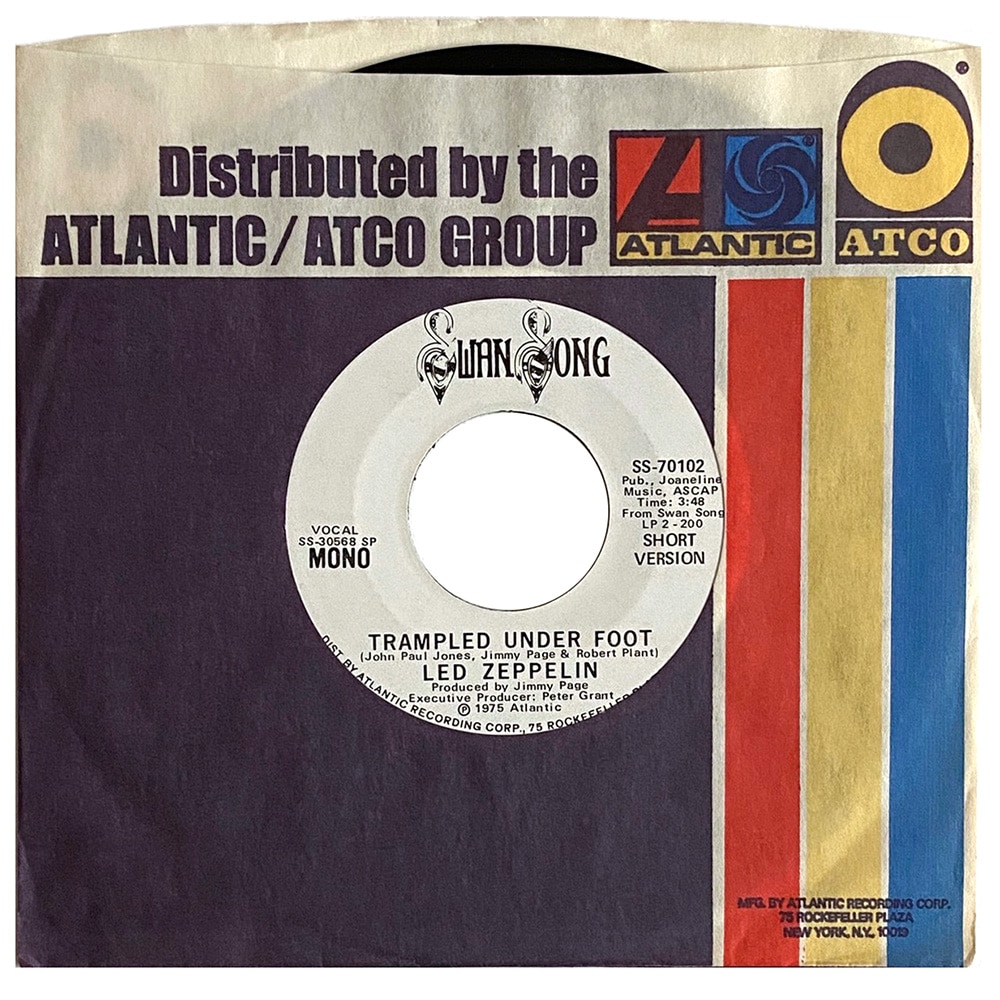 Single <br>USA (SS-70102) <br>Trampled Under Foot / Trampled Under Foot (Promo #3)