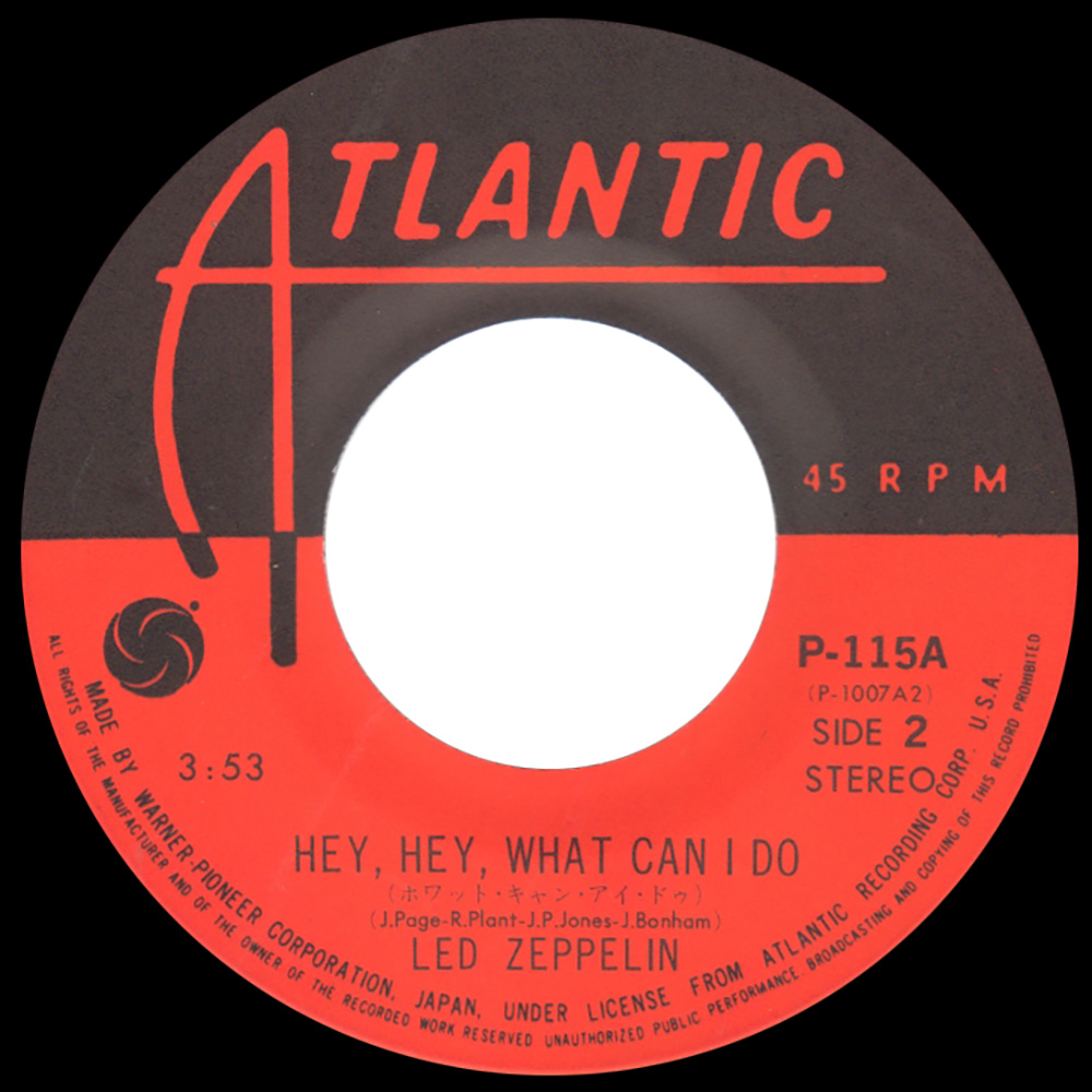 Single <br>Japan (P-115A) <br>Immigrant Song / Hey, Hey What Can I Do (Promo) - Image 4