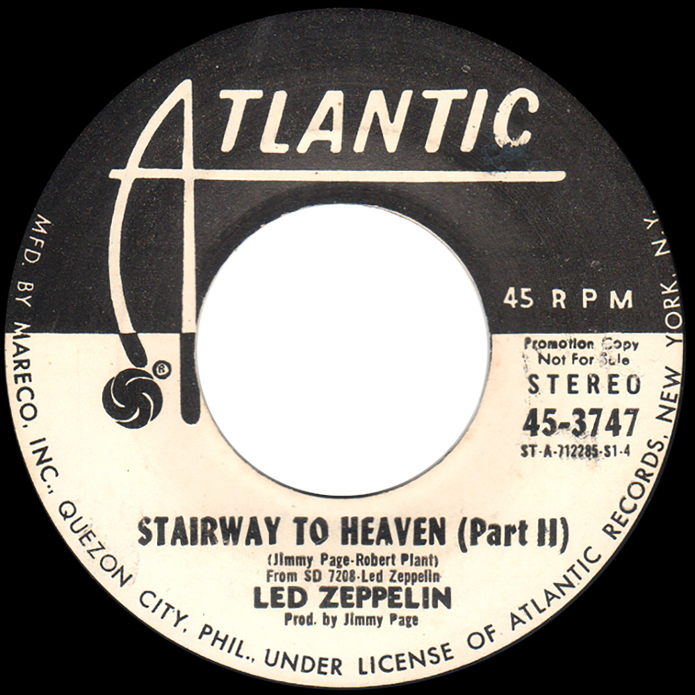 Single <br>Philippines (45-3747) <br>Stairway To Heaven (Promo) - Image 2