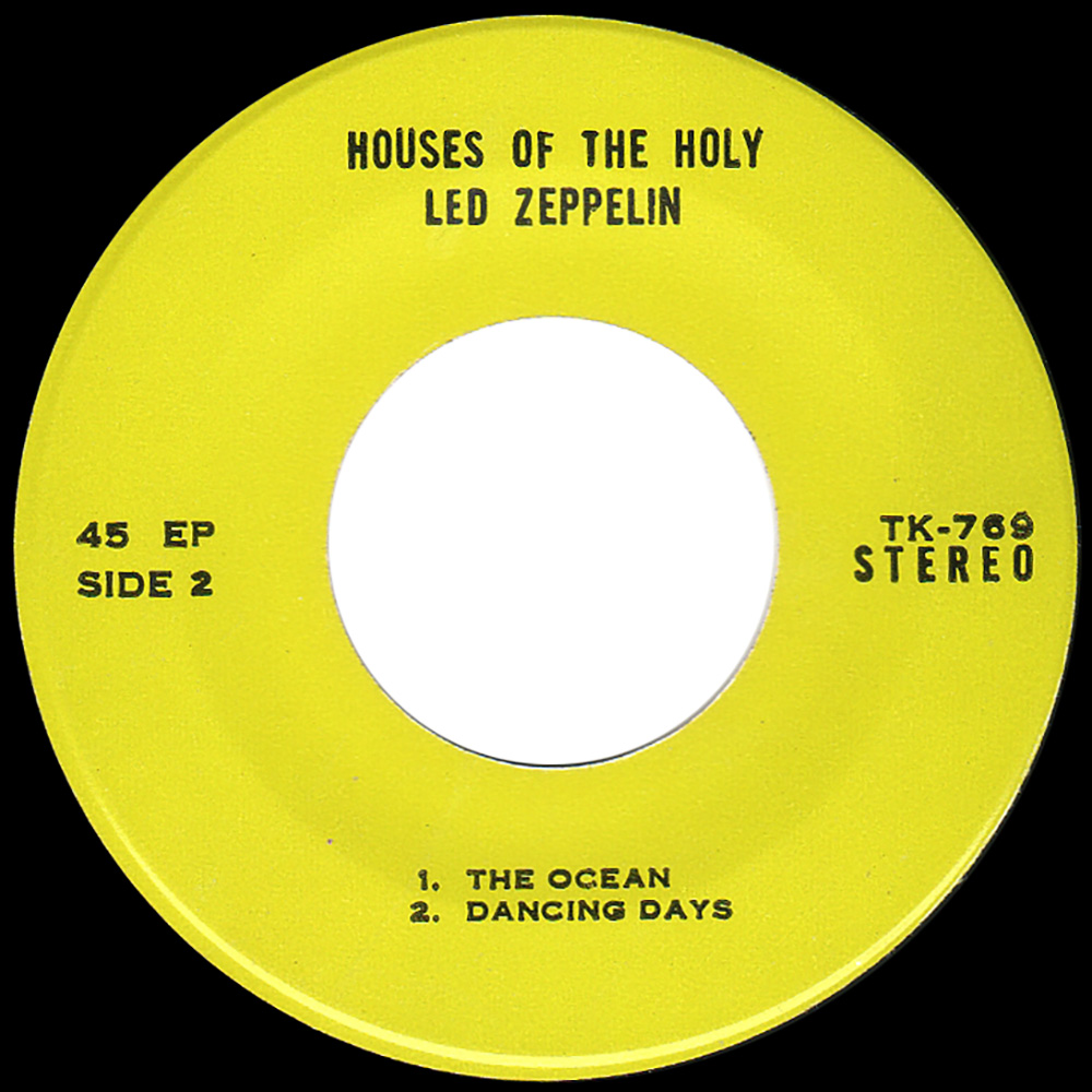 Single <br>Thailand (TK-769) <br>The Song Remains The Same / The Ocean / Dancing Days (#1) - Image 4
