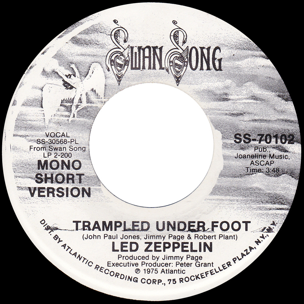 Single <br>USA (SS-70102) <br>Trampled Under Foot / Trampled Under Foot (Promo #2)