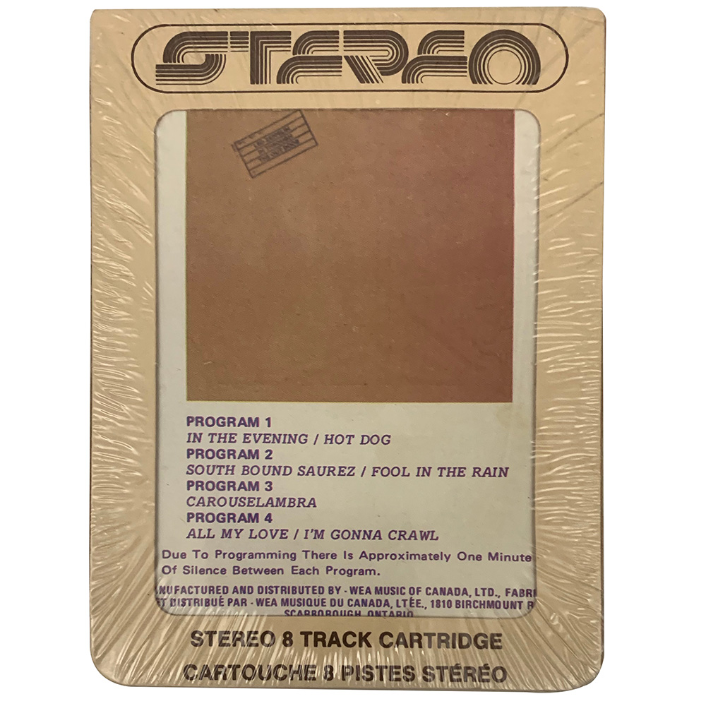 8-Track <br>In Through The Out Door <br>Canada (XTP-16002)