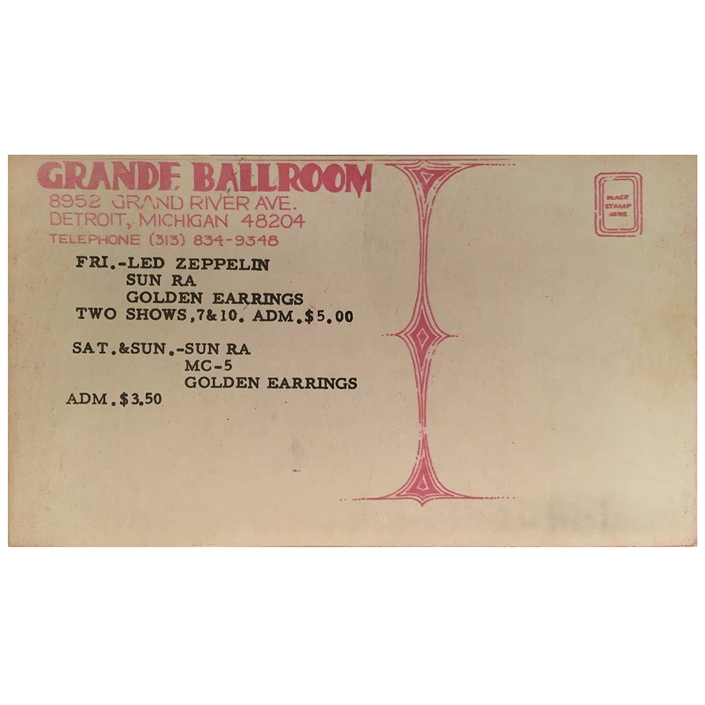 Concert Advertisement <br>1969.05.16 <br>Detroit, MI (Mailer) - Image 2