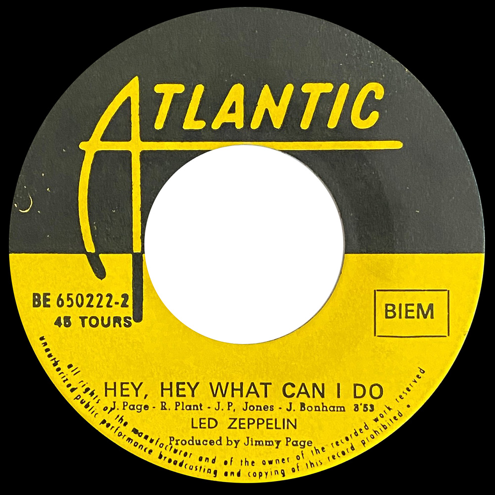 Single <br>Belgium (BE 650222) <br>Immigrant Song / Hey, Hey What Can I Do (#3) - Image 4