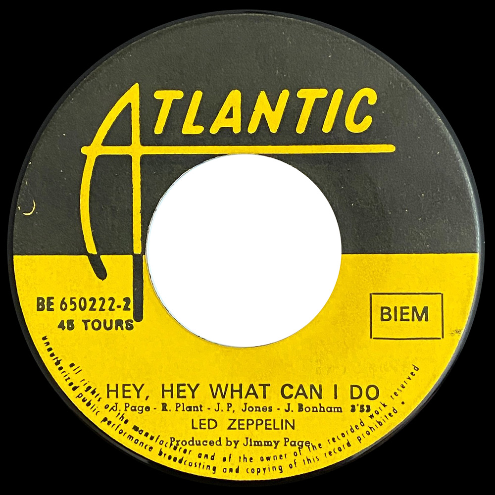 Single <br>Belgium (BE 650222) <br>Immigrant Song / Hey, Hey What Can I Do (#3) - Image 3