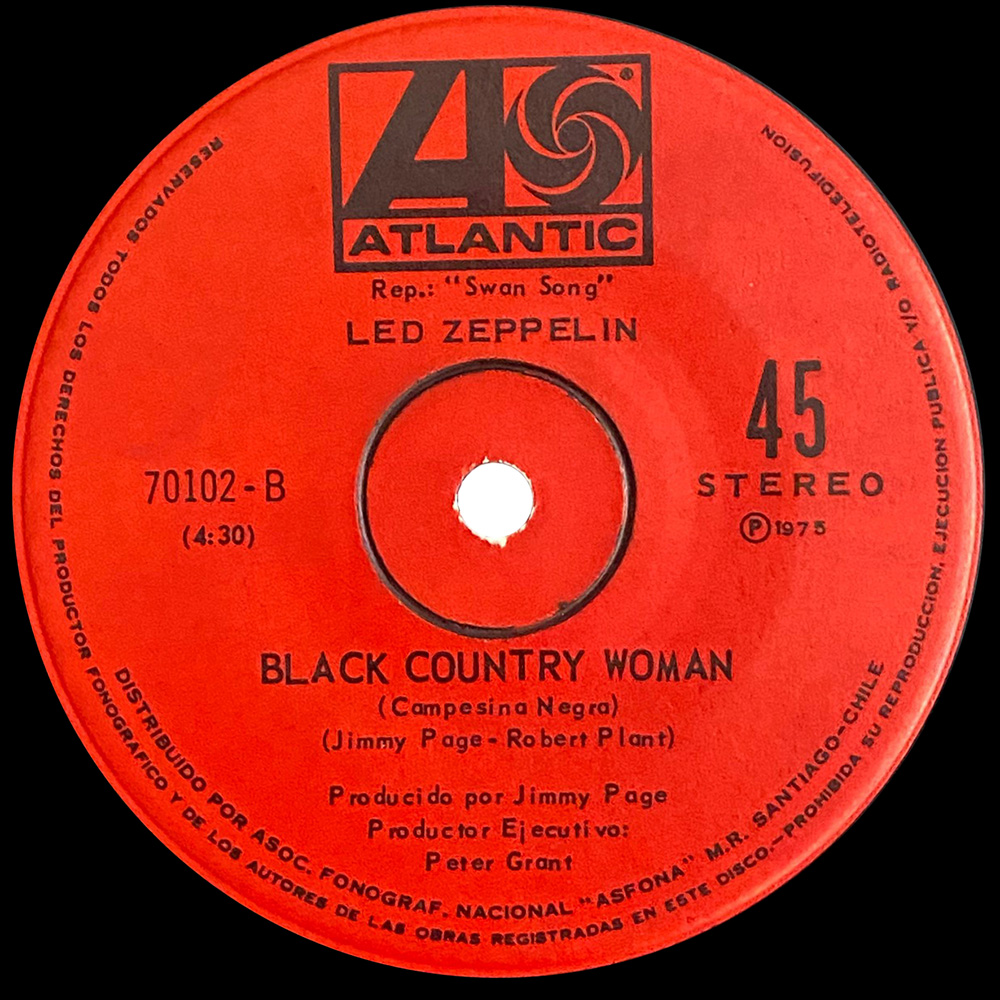 Single <br>Chile (70102) <br>Trampled Under Foot / Black Country Woman - Image 2