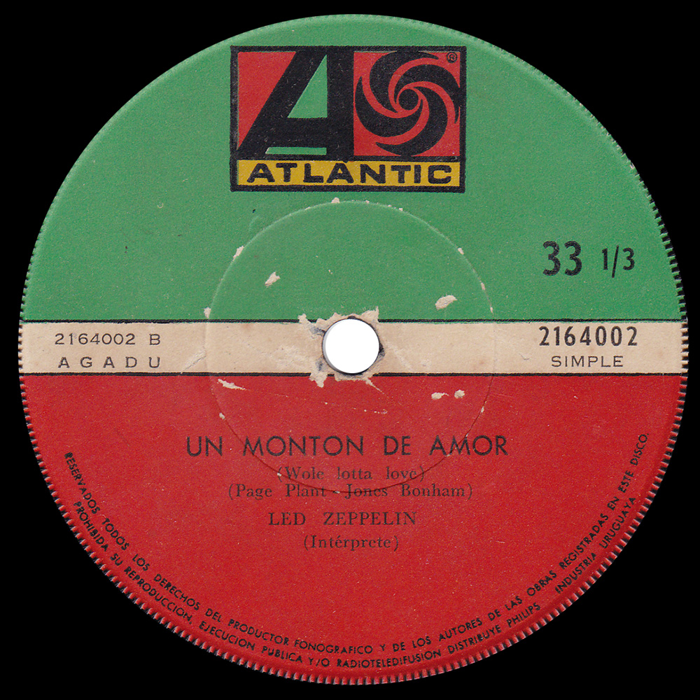 Single <br>Uruguay (2164002) <br>Living Loving Maid / Whole Lotta Love (#3) - Image 2