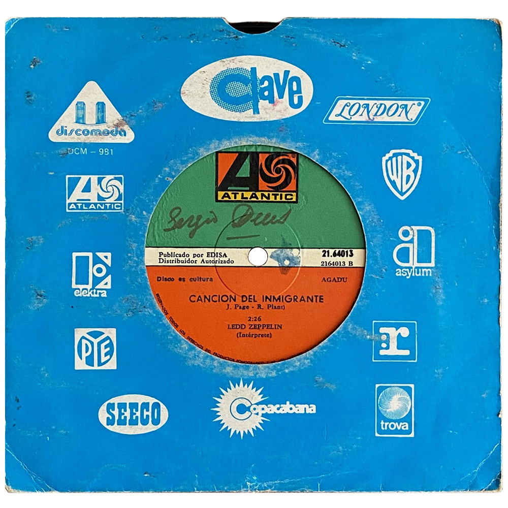 Single <br>Uruguay (21.64013) <br>Gallows Pole / Immigrant Song (Promo #1) - Image 2