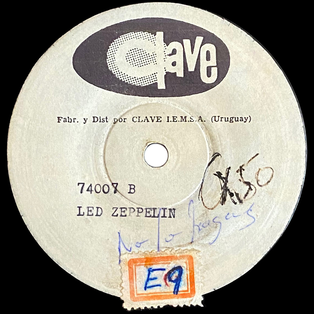 Single <br>Uruguay (74007) <br>The Crunge / D'yer Mak'er (Test Pressing #1) - Image 4