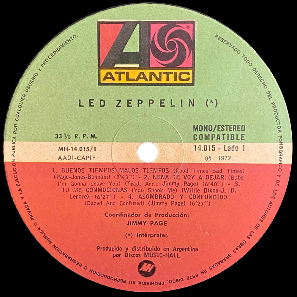LP <br>Led Zeppelin <br>Argentina (14.015) #1 - Image 3
