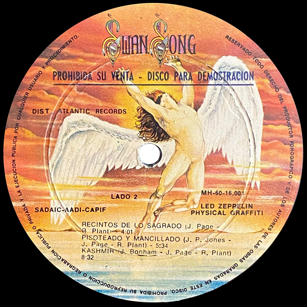 LP <br>Physical Graffiti <br>Argentina (MH-60-16.001/2) Promo - Image 5