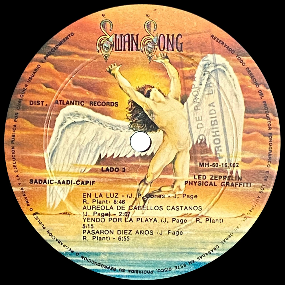 LP <br>Physical Graffiti <br>Argentina (MH-60-16.001/2) Promo - Image 6