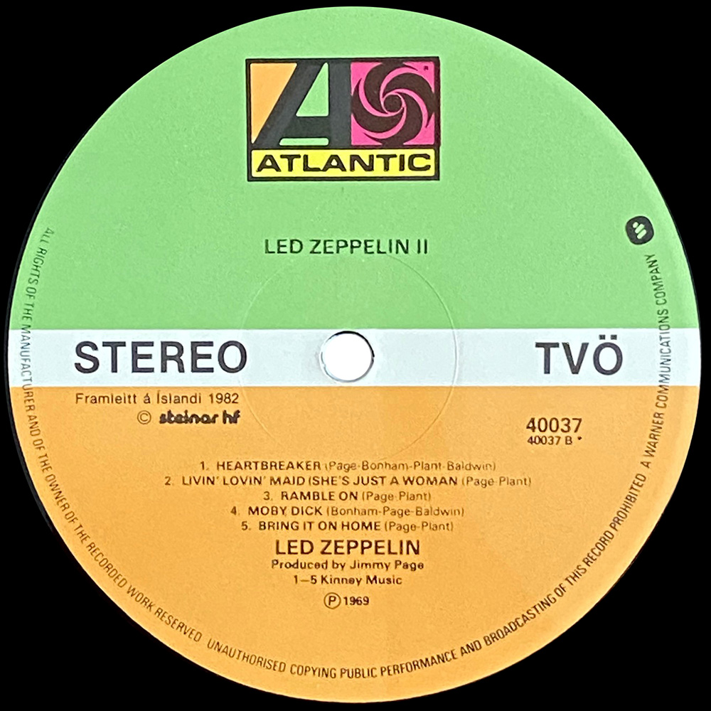 LP <br>Led Zeppelin II <br>Iceland (40037) - Image 4