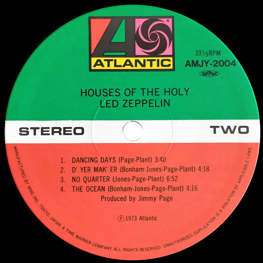 LP <br>Houses of the Holy <br>Japan (AMJY-2004) - Image 4