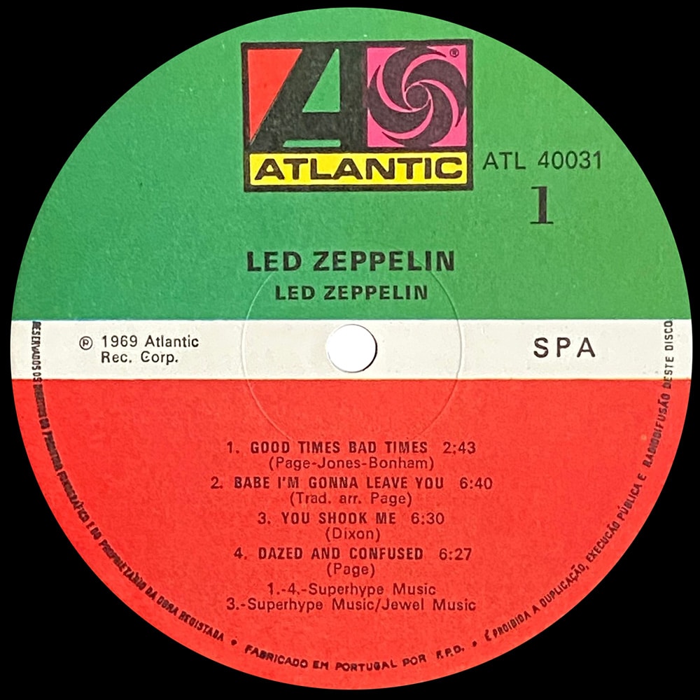 LP <br>Led Zeppelin <br>Portugal (ATL 40031) #4 - Image 3