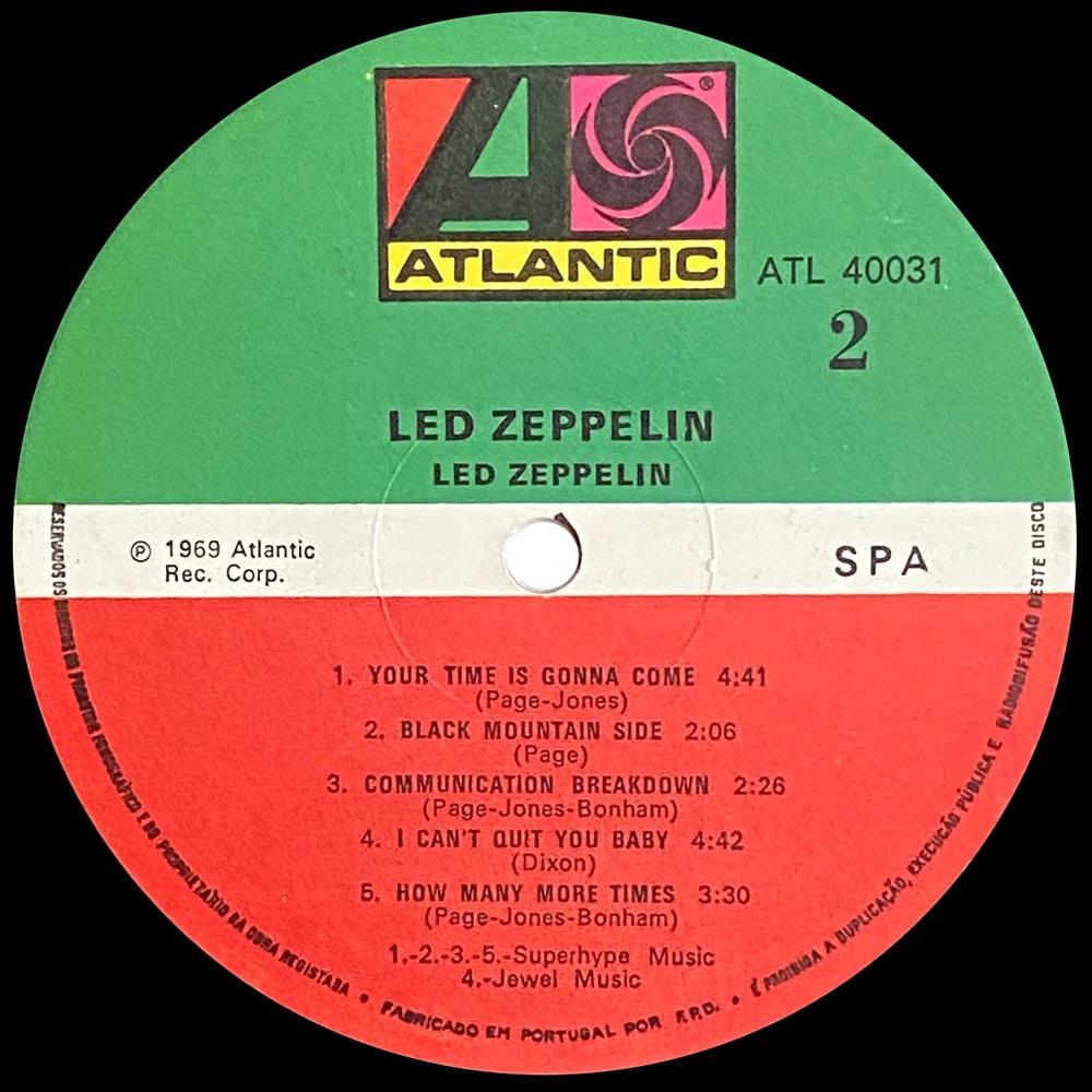 LP <br>Led Zeppelin <br>Portugal (ATL 40031) #4 - Image 4