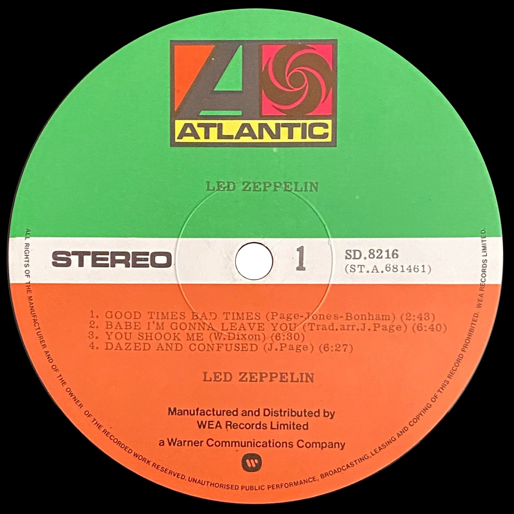 LP <br>Led Zeppelin <br>New Zealand (SD 8216) #4 - Image 3