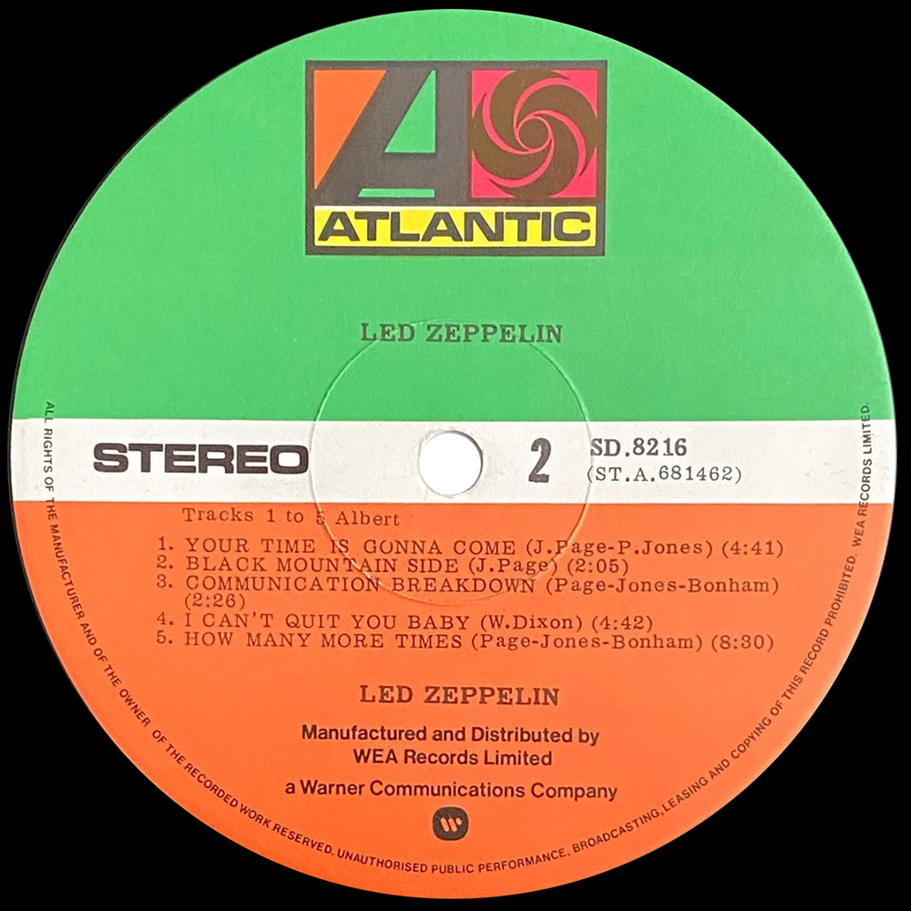 LP <br>Led Zeppelin <br>New Zealand (SD 8216) #4 - Image 4