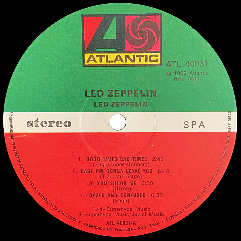 LP <br>Led Zeppelin <br>Portugal (ATL 40031) #2 - Image 3