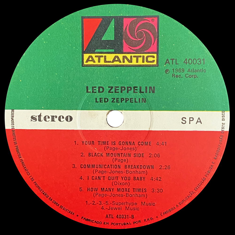 LP <br>Led Zeppelin <br>Portugal (ATL 40031) #2 - Image 4