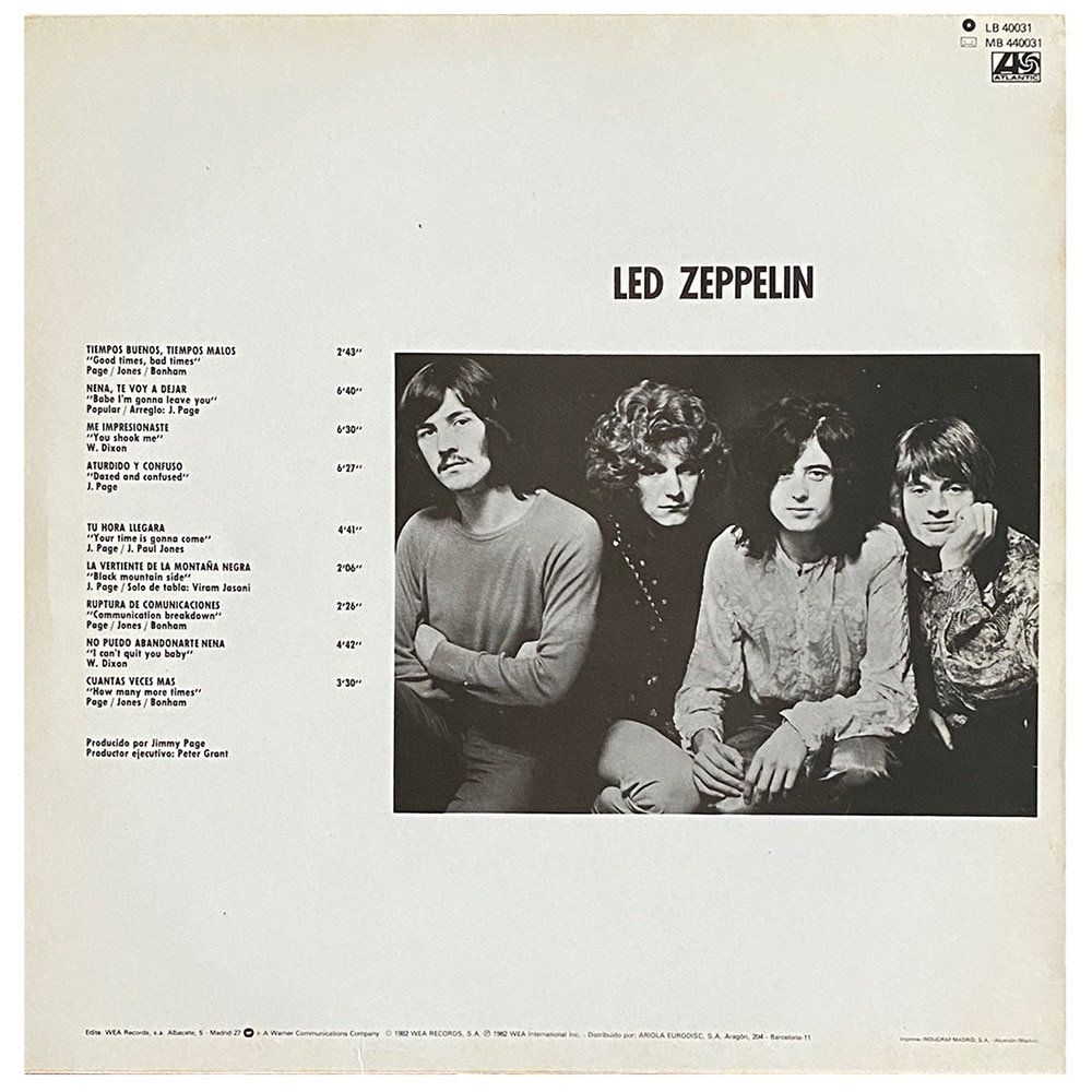 LP <br>Led Zeppelin <br>Spain (40031) #2 - Image 2