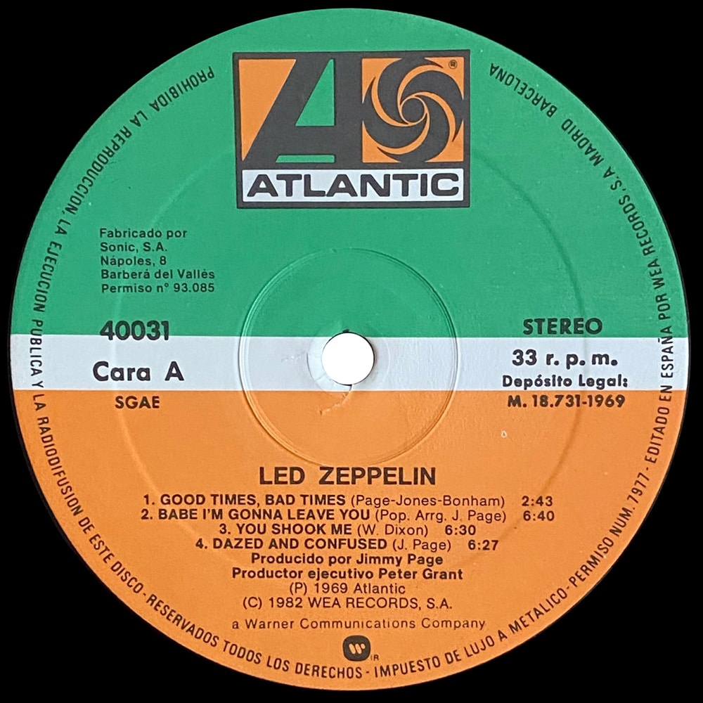 LP <br>Led Zeppelin <br>Spain (40031) #2 - Image 3