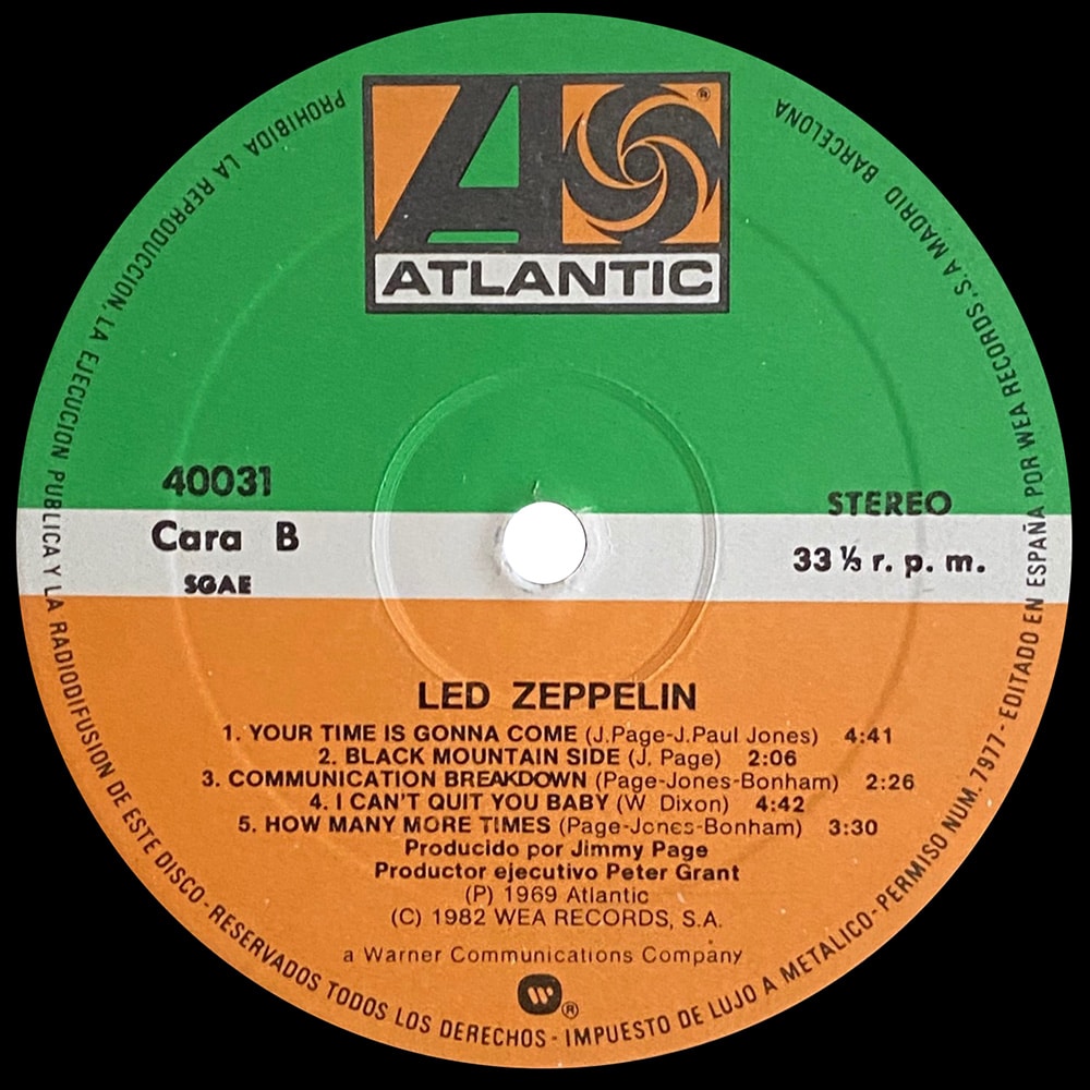 LP <br>Led Zeppelin <br>Spain (40031) #2 - Image 4