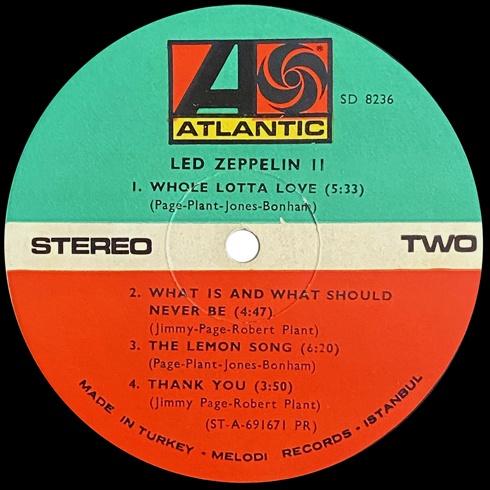 LP <br>Led Zeppelin II <br>Turkey (SD8236) #4 - Image 4